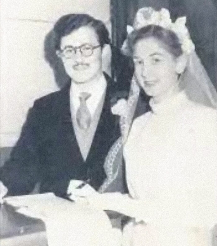 Black and white photo of a bride and groom, related to some of the biggest unsolved cases from all over the world.