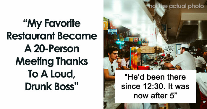 Restaurant With A Boss, A Laptop, And A Loud 20-Person Meeting