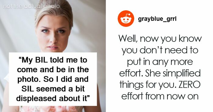 Bride Raises Red Flags After Excluding New SIL From All Her Wedding Photos For No Logical Reason