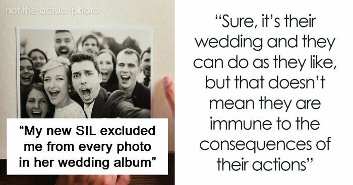 Bride Enters New Family With Drama After Deliberately Excluding Sister-In-Law From Wedding Photos