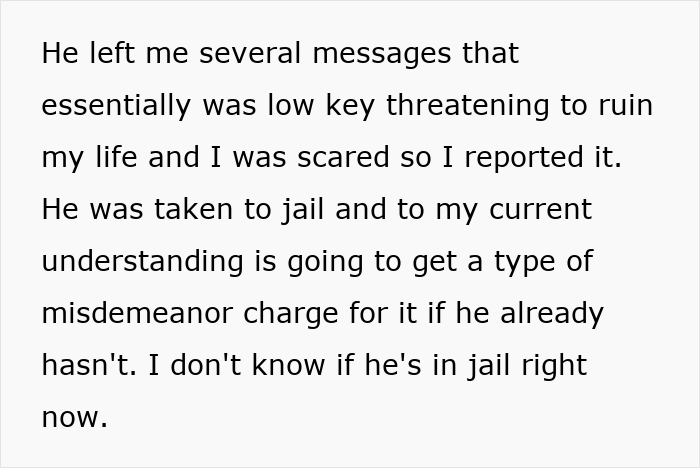 Text about a woman&rsquo;s brother&rsquo;s stalker tendencies causing her to lose college, job, and mental stability.