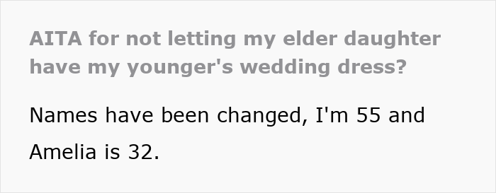 Mom clings to daughter&rsquo;s wedding dress after losing her, causing older daughter to be mad mom won&rsquo;t hand it over.