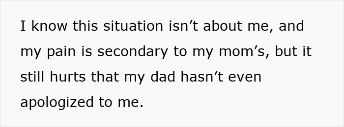Text on a white background showing emotional pain about dad’s mistress and family betrayal revealed through texts on NYE. Text on a white background showing emotional pain about dad’s mistress and family betrayal revealed through texts on NYE.