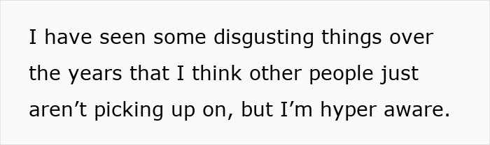 Alt text: Text about mom with OCD-like hygiene anxiety describing being hyper aware of disgusting things others miss.