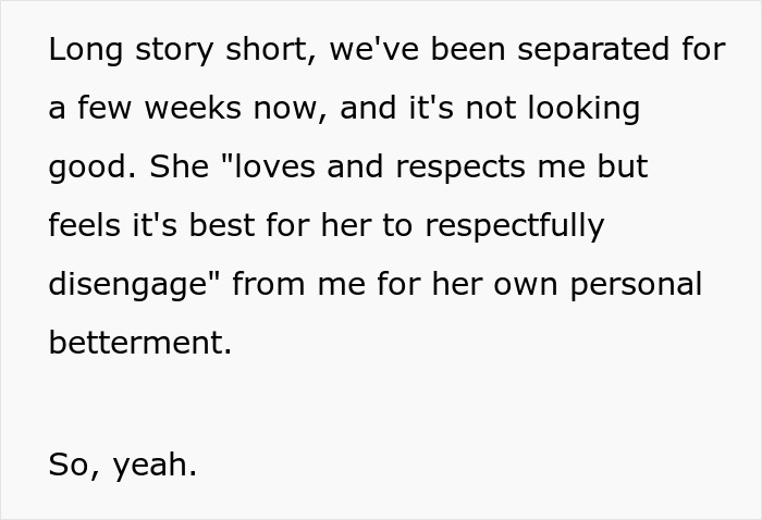 Text excerpt about a chef girlfriend and boyfriend not going to restaurants, discussing personal separation and respect. Text excerpt about a chef girlfriend and boyfriend not going to restaurants, discussing personal separation and respect.