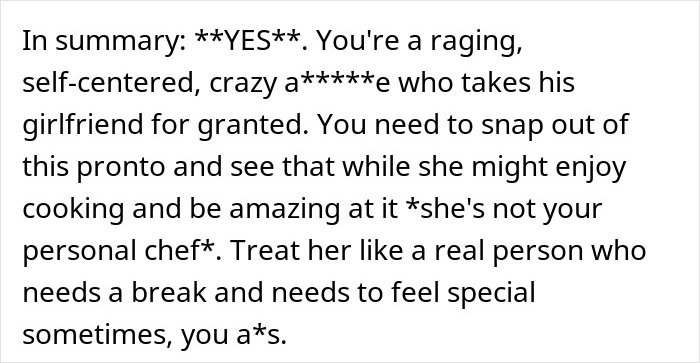 Couple refusing to go to restaurants, focusing on relationship dynamics with a chef girlfriend and boyfriend at home. Couple refusing to go to restaurants, focusing on relationship dynamics with a chef girlfriend and boyfriend at home.