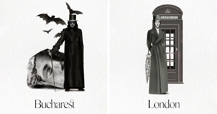 How City Life Inspired My Minimalist, Monochromatic Illustrations (15 Pics)