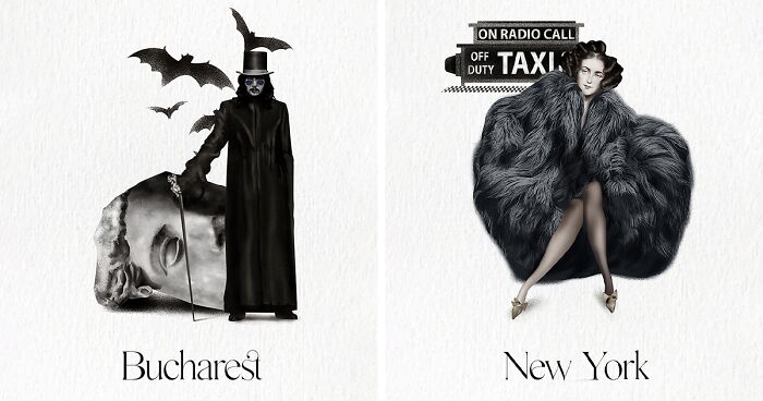 How City Life Inspired My Minimalist, Monochromatic Illustrations (15 Pics)