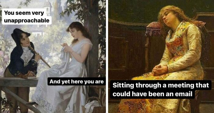 95 Hilarious Classical Art Memes That Feel Way Too Accurate For The 21st Century