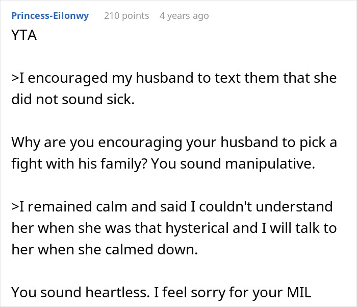 Screenshot of a forum post discussing lying and its impact on ruining family relationships with a mother-in-law.