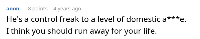 Screenshot of a comment discussing boyfriend fears of golddiggers and views on cooking as a sign of loyalty. Screenshot of a comment discussing boyfriend fears of golddiggers and views on cooking as a sign of loyalty.