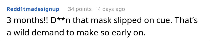 Comment discussing a woman forcing her boyfriend to sign a contract demanding income sharing early in their relationship. Comment discussing a woman forcing her boyfriend to sign a contract demanding income sharing early in their relationship.