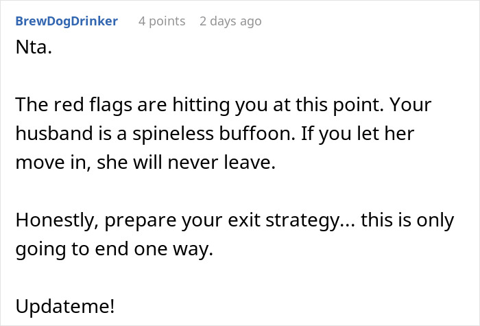Red flags in marriage as wife refuses to house husband's relatives causing conflict over living arrangements.
