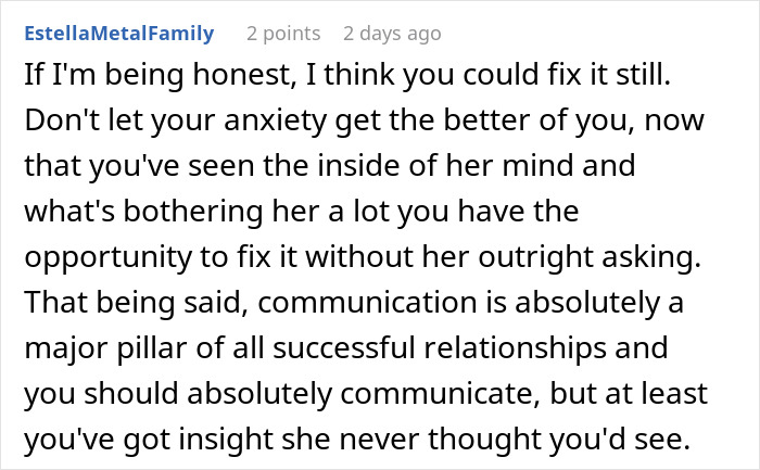 Screenshot of a Reddit comment advising on relationship communication after a lady uses AI as her personal relationship coach. Screenshot of a Reddit comment advising on relationship communication after a lady uses AI as her personal relationship coach.
