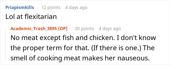 Screenshot of online discussion about a woman complaining about her sister-in-law despite staying with her for free, husband annoyed.