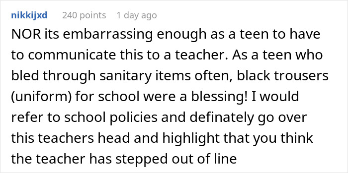 Comment discussing mom’s struggle to contain her rage after teacher ignores daughter’s emergency at school. Comment discussing mom’s struggle to contain her rage after teacher ignores daughter’s emergency at school.