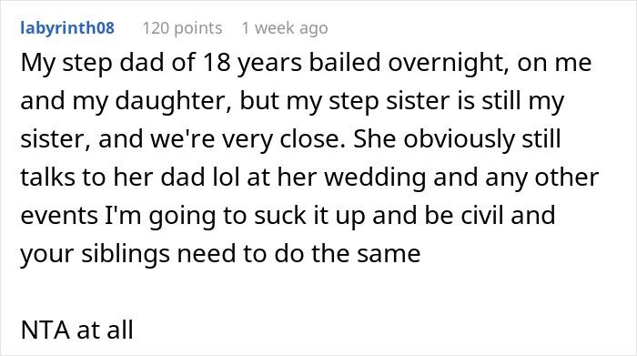 Mom's Plan To Control Her Daughter's Wedding By Forcing Her To Uninvite Her Dad Backfires Horribly Mom's Plan To Control Her Daughter's Wedding By Forcing Her To Uninvite Her Dad Backfires Horribly
