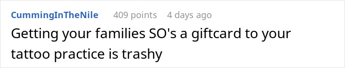 &ldquo;Ultimate Narcissist&rdquo;: Woman Gives $100 Off A Tattoo Made By Her As Gift, Mad As SIL Won&rsquo;t Use It