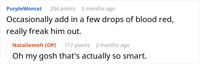 Screenshot of a Reddit conversation where a sister shames her brother for leaving stains on the toilet seat. Screenshot of a Reddit conversation where a sister shames her brother for leaving stains on the toilet seat.