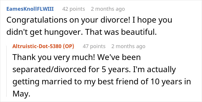 Screenshot of a Reddit conversation where a woman proves husband's family are lying snobs with a simple switch. Screenshot of a Reddit conversation where a woman proves husband's family are lying snobs with a simple switch.