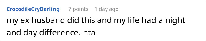 Comment about an ex-husband teaching a lesson by embarrassing his wife in front of her parents, sharing a personal experience. Comment about an ex-husband teaching a lesson by embarrassing his wife in front of her parents, sharing a personal experience.