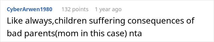 Reddit comment criticizing parenting, highlighting children&rsquo;s unequal Christmas presents and parental attitudes.