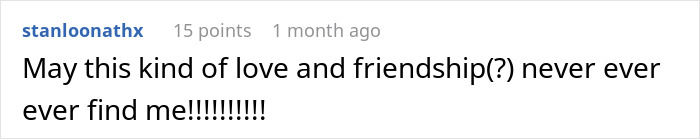 Screenshot of a Reddit comment expressing frustration about love and friendship, related to cheating suspicion.