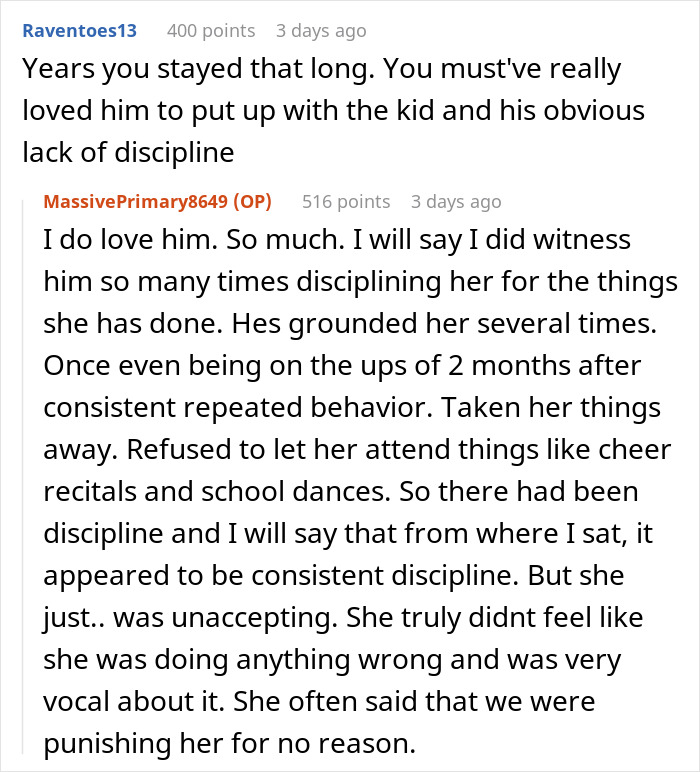 Online discussion about woman who snaps and kicks her fiancé and stepdaughter out, discussing discipline and behavior. Online discussion about woman who snaps and kicks her fiancé and stepdaughter out, discussing discipline and behavior.