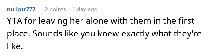 Reddit comment text discussing grandparents spanking a 3-year-old and parents banning their visitation rights. Reddit comment text discussing grandparents spanking a 3-year-old and parents banning their visitation rights.