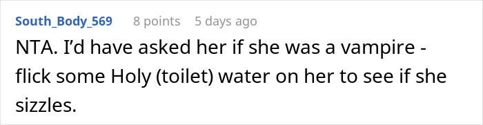Screenshot of a woman demanding in-laws take down religious items affecting her atheism, frustrated they refuse. Screenshot of a woman demanding in-laws take down religious items affecting her atheism, frustrated they refuse.