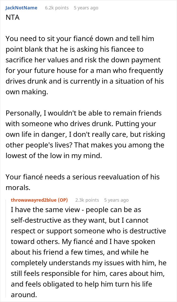 Reddit user advises fiancé to reconsider friendship over risky behavior affecting wedding and future money plans. Reddit user advises fiancé to reconsider friendship over risky behavior affecting wedding and future money plans.