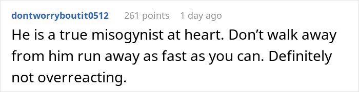 Screenshot of a comment describing a misogynist, related to a woman finding out her boyfriend is an internet troll. Screenshot of a comment describing a misogynist, related to a woman finding out her boyfriend is an internet troll.