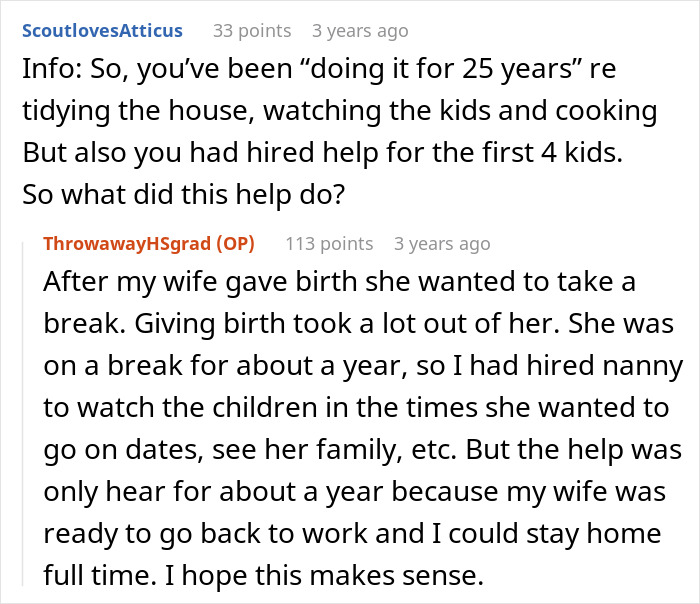 Man Spends 25 Years Being Stay-At-Home Dad, Confused When Wife Fails With Only One Kid Man Spends 25 Years Being Stay-At-Home Dad, Confused When Wife Fails With Only One Kid