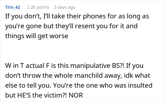 Screenshot of a viral online conversation discussing stepdaughters&rsquo; gift pushing a woman to her limits with her husband.