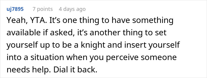 Alt text: Online comment discussing workplace conflict and reactions after a woman reported a man to HR over harassment concerns
