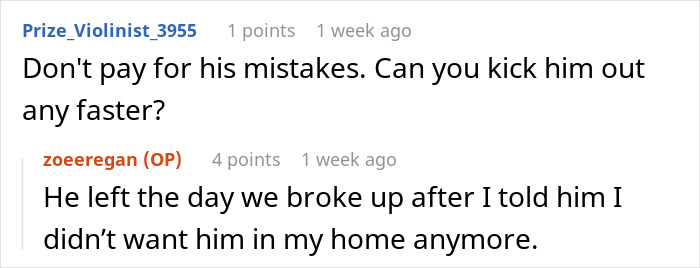 Screenshot of an online conversation where a woman says she can&rsquo;t handle her ex&rsquo;s dog and threatens to take it to a shelter.