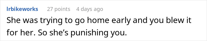 Screenshot of a comment discussing workplace conflict involving a man, coworkers, and an HR report on inappropriate behavior.