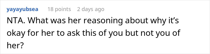 Screenshot of a Reddit comment discussing a woman demanding her swimmer boyfriend look like her friend’s partner.