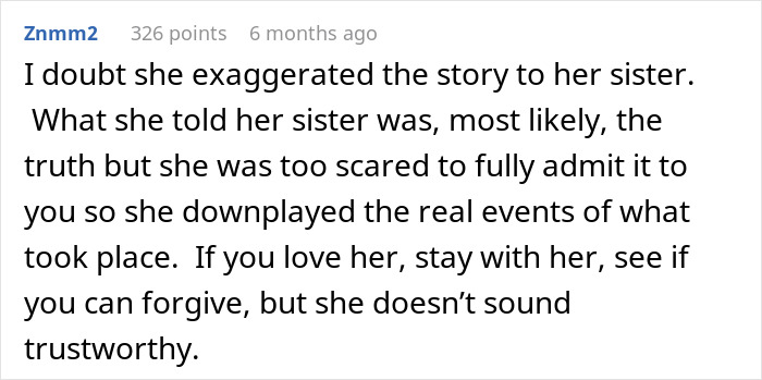 Man listening secretly to wife's conversation with sister, devastated by news of her infidelity and betrayal.