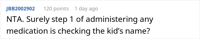 Comment text on a forum discussing a parent refusing to make their twins less similar for easier school identification. Comment text on a forum discussing a parent refusing to make their twins less similar for easier school identification.