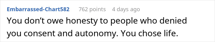 Screenshot of a text post discussing honesty and autonomy after a forced marriage involving a teen and a 32-year-old. Screenshot of a text post discussing honesty and autonomy after a forced marriage involving a teen and a 32-year-old.