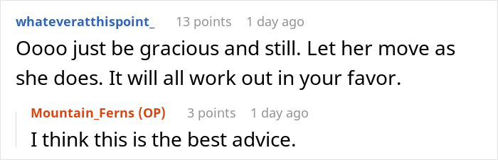 Screenshot of an online discussion about bride entering new family with drama after excluding sister-in-law from wedding photos.