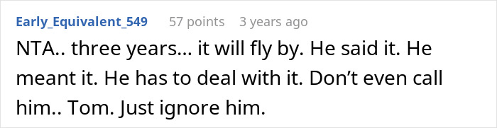 Screenshot of a forum comment discussing a teen calling out stepdad for ignoring him and family dynamics advice.