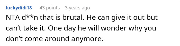 Comment from a teen calling out stepdad for ignoring him, with mom saying he is 95 percent dad and to move on. Comment from a teen calling out stepdad for ignoring him, with mom saying he is 95 percent dad and to move on.