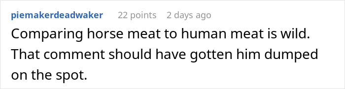 Man making faces and throwing a fit after receiving traditional gross food instead of American dishes at a restaurant.