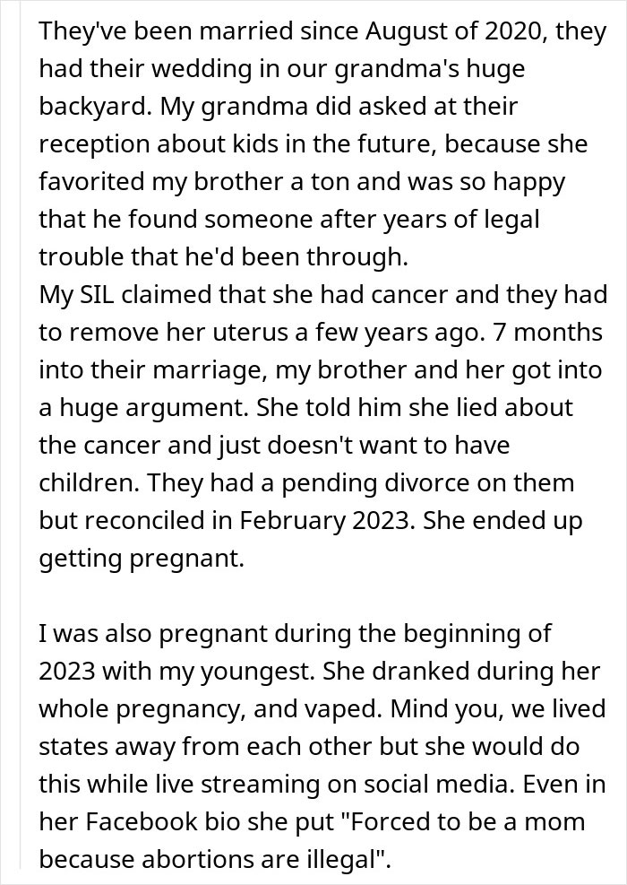 Mom of 6 stressed and overwhelmed while babysitting as brother blocks her number, causing family tension.