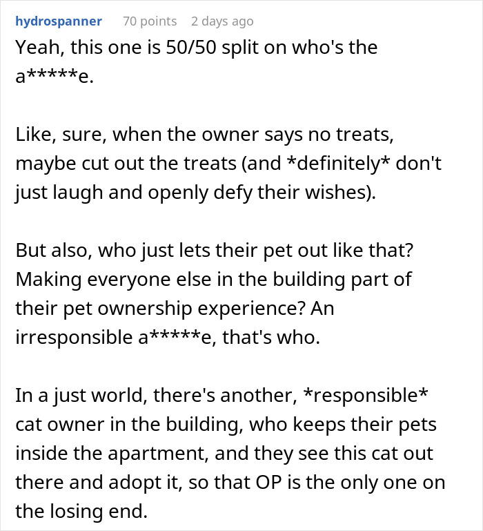 Woman Ignores Warnings About Not Feeding The Neighbors Cat, Learns Her Lesson The Hard Way