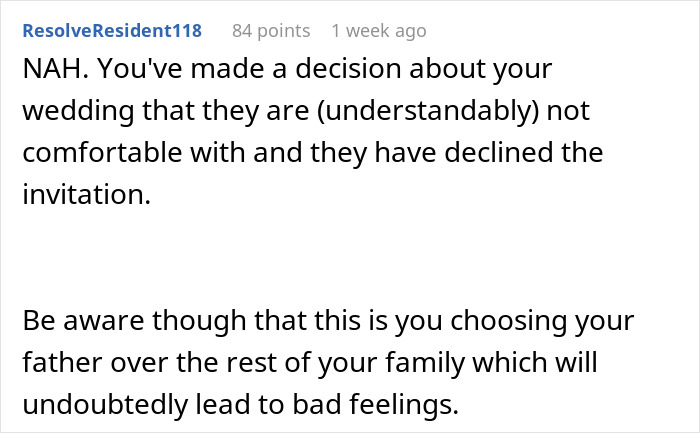 Mom's Plan To Control Her Daughter's Wedding By Forcing Her To Uninvite Her Dad Backfires Horribly Mom's Plan To Control Her Daughter's Wedding By Forcing Her To Uninvite Her Dad Backfires Horribly
