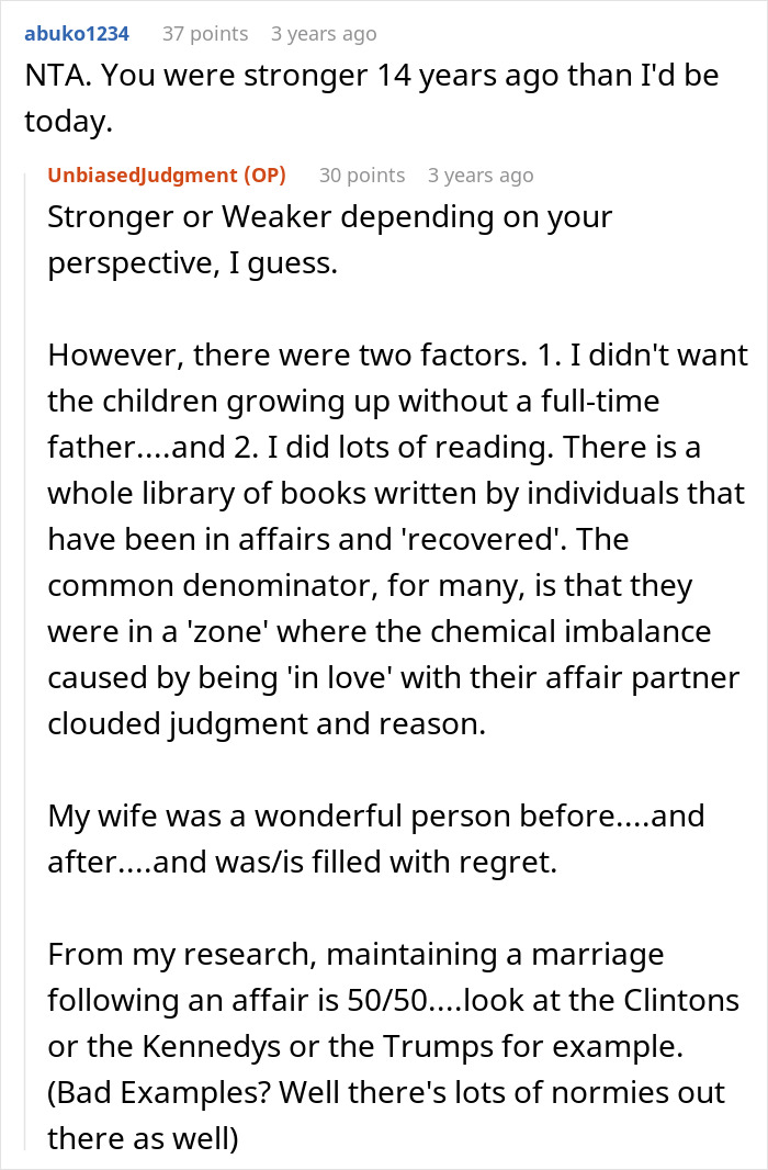 Screenshot of forum comments discussing wife’s cosmetic upgrade linked to infidelity and husband’s emotional struggles. Screenshot of forum comments discussing wife’s cosmetic upgrade linked to infidelity and husband’s emotional struggles.