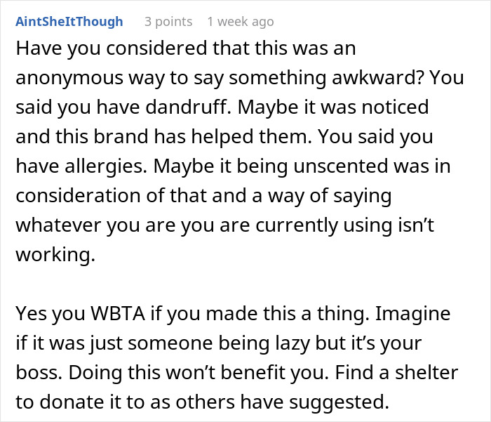 Comment discussing a daycare worker's concerns about a coworker's passive-aggressive gift and the truth revealed later. Comment discussing a daycare worker's concerns about a coworker's passive-aggressive gift and the truth revealed later.
